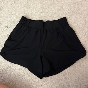 Black athletic shorts